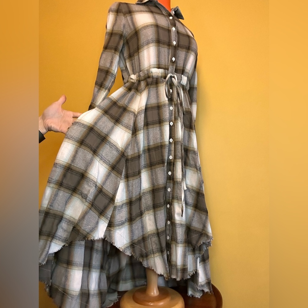 ⚡️SOLD⚡️ Grunge long plaid dress!